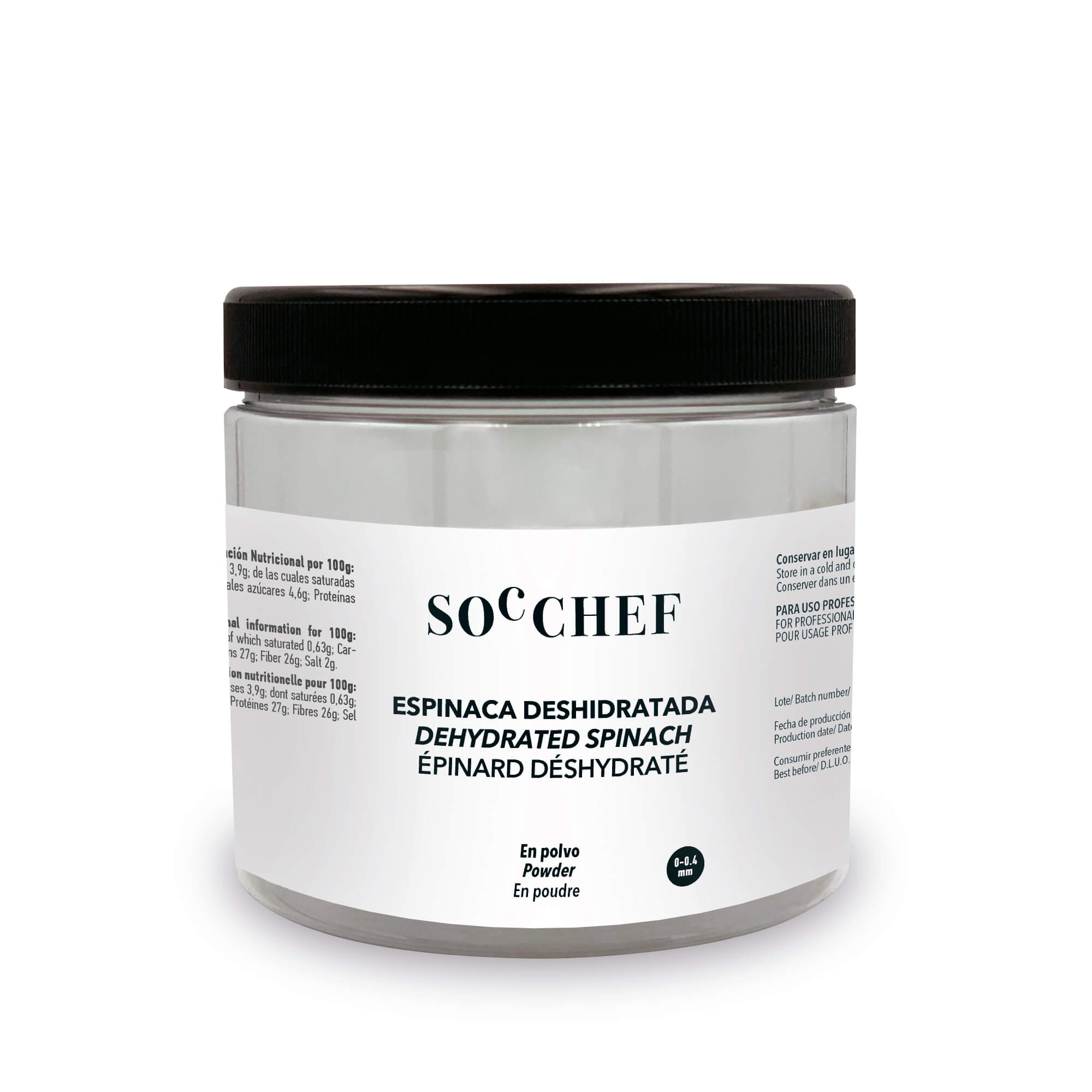 ESPINACA DESHIDRATADA EN POLVO 200g 1